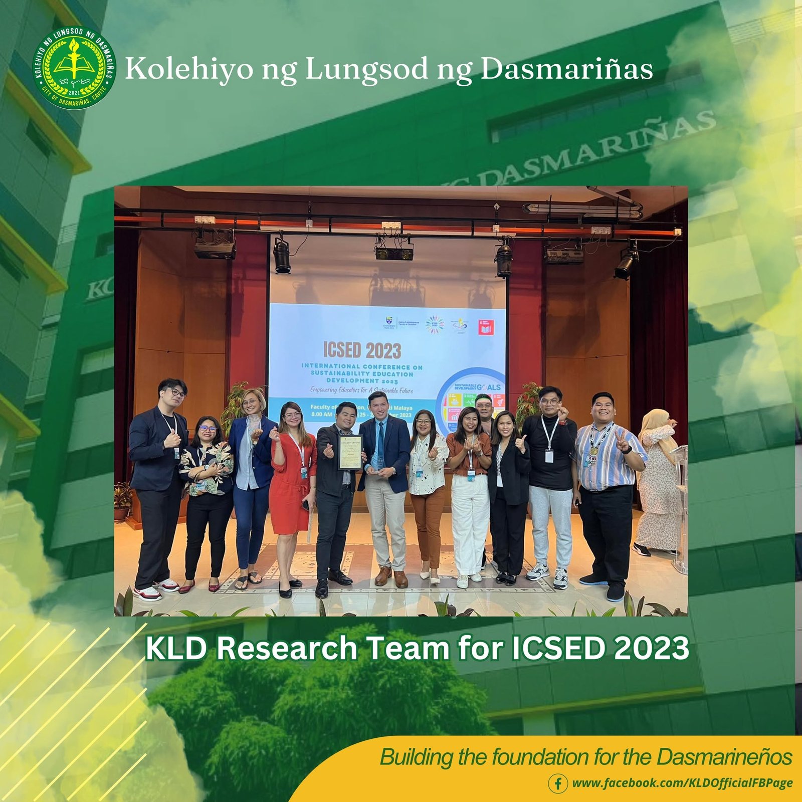 Best Paper Award at ICSED 2023