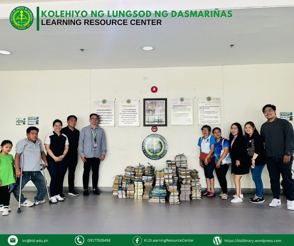 KLD-CLC receives book donation